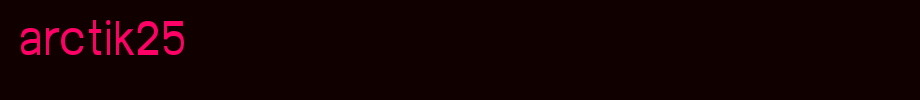 Arctik25.ttf