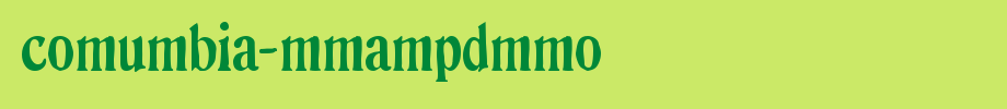 Columbia-StampDemo.ttf