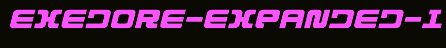 Exedore-Expanded-Italic.ttf