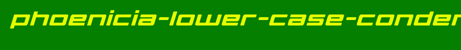 Phoenicia - lower - case - condomed - italic. TTF