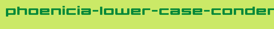 Phoenicia - lower - case - condomed. TTF