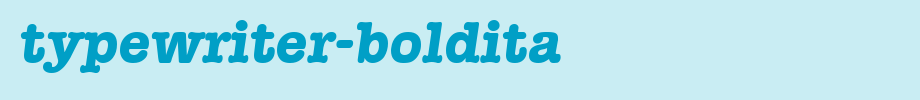 Typewriter-BoldIta.ttf type, t letter English